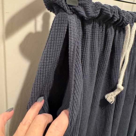 Intimately By Free People Navy Blue Waffle Knit Lounge Pajama Pants Size S - Picture 12 of 13